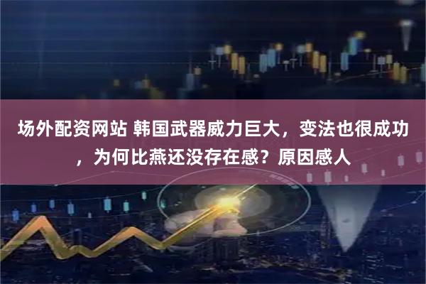 场外配资网站 韩国武器威力巨大，变法也很成功，为何比燕还没存在感？原因感人